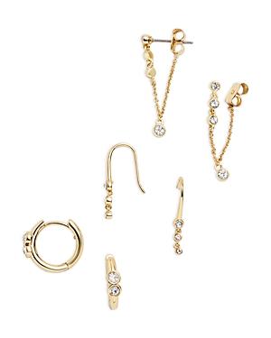 Baublebar Emersyn Crystal Earrings In Gold Tone, Set Of 3