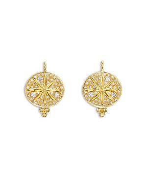 Temple St. Clair 18k Yellow Gold Diamond Sorcerer Earrings