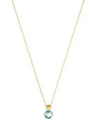 Bloomingdale's Blue Topaz Pendant Necklace In 14k Yellow Gold, 18 - 100% Exclusive