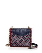 Tory Burch Alexa Convertible Embroidered Leather Shoulder Bag