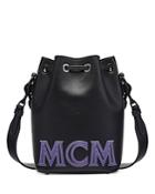 Mcm Drawstring Bucket Bag