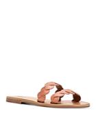 Frye Women's Azalea Braided Double Strap Leather Slide Sandals