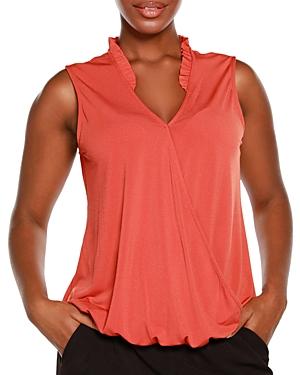 Belldini Ruffled Wrap Front Top