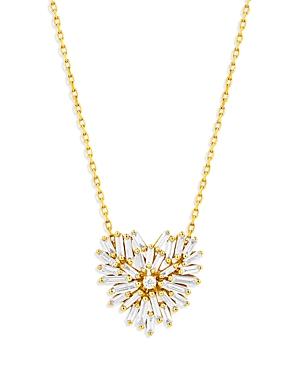 Suzanne Kalan 18k Yellow Gold Diamond Heart Pendant Necklace, 18