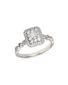 Bloomingdale's Diamond Emerald-cut Engagement Ring In 14k White Gold, 0.50 Ct. T.w. - 100% Exclusive