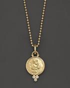 Temple St. Clair 18k Yellow Gold Angel Pendant With Diamonds