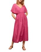 Gerard Darel Seville Smocked Midi Dress