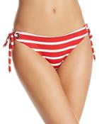 Milly Stripe Swim Grommet Bikini Bottom