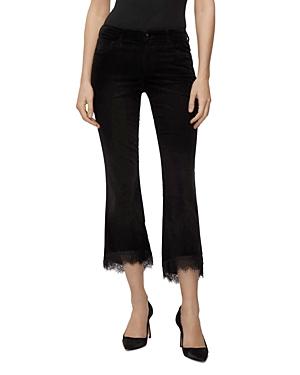 J Brand Selena Mid-rise Crop Jeans In Black