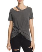 N Philanthropy Zander Knotted Cutout Tee