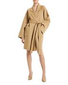 Michael Kors Dolman Sleeve Virgin Wool Bathrobe Coat