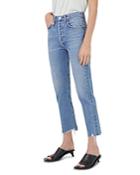 Agolde Riley Cotton Cropped High Rise Jeans