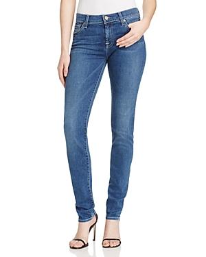 7 For All Mankind Roxanne Classic Skinny Jeans In Light Cost Glow - Compare At $178