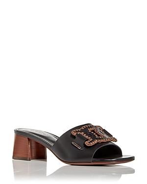 Tod's Women's Block Heel Slide Sandals