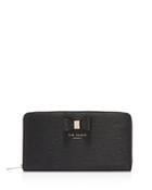 Ted Baker Peony Zip-around Textured Leather Matinee Wallet