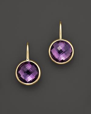 Amethyst Small Drop Earrings In 14k Yellow Gold - 100% Exclusive
