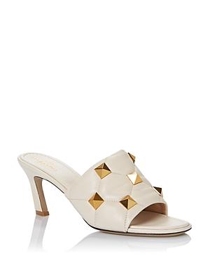 Valentino Garavani Women's Roman Studs High Heel Slide Sandals