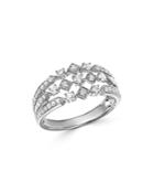 Bloomingdale's Diamond Faux Stack Ring In 14k White Gold, 0.60 Ct. T.w. - 100% Exclusive