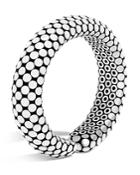 John Hardy Sterling Silver Dot Small Flex Cuff In White - 100% Exclusive