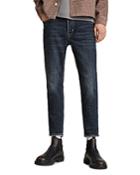 Allsaints Jack Cropped Tapered Jeans, In Dark Indigo