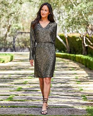Karen Kane Long Sleeve Sequin Dress
