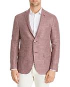 Corneliani Crosshatch Weave Linen Blend Regular Fit Sport Coat