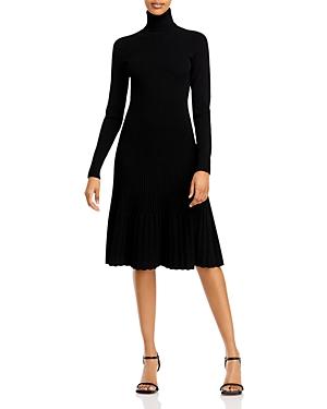 Milly Ribbed Turtleneck Dress