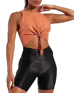 Koral Mayra Front Tie Muscle Tank Top