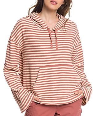 Roxy Get Casual Striped Hooded Sweatshirt