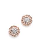 Diamond Flower Burst Stud Earrings In 14k Rose Gold, 1.75 Ct. T.w. - 100% Exclusive