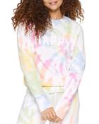 Spiritual Gangster Happy Old School Tie-dye Terry Sweatshirt