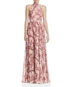 Fame And Partners Zora Pleated Floral Gown