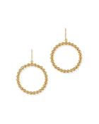 Bloomingdale's Beaded Hoop Earrings In 14k Yellow Gold - 100% Exclusive