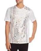 Versace Collection Marble Metallic Graphic Tee