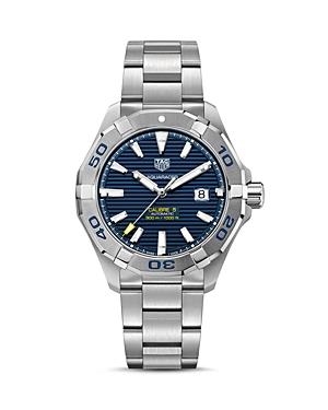 Tag Heuer Aquaracer Calibre 5 Automatic Men's Blue Steel Watch, 43mm