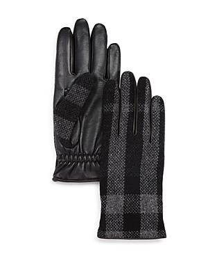 Burberry Oscar Woven Check Gloves