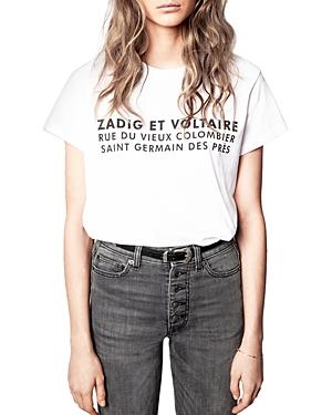 Zadig & Voltaire Zoe Address Graphic Tee