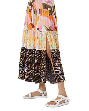 French Connection Isadora Delphine Tiered Midi Skirt