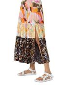 French Connection Isadora Delphine Tiered Midi Skirt