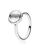 Pandora Ring - Sterling Silver & Crystal Poetic Droplet