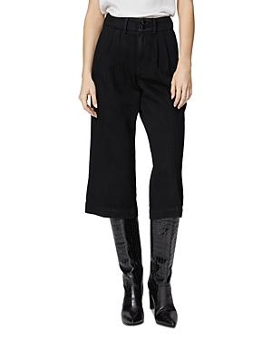 Paige Clarice Pleated Culotte Jeans In Director