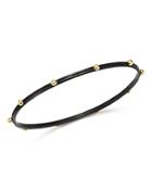 Armenta 18k Yellow Gold & Blackened Sterling Silver Old World Midnight Bangle