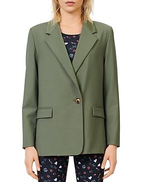 Maje Vasta Wool Suit Jacket