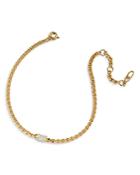 Nadri Zoe Cubic Zirconia Mini Curb Chain Line Bracelet