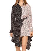 Gracia Half And Half Draped Hem Tunic Top (46% Off) - Comparable Value $92