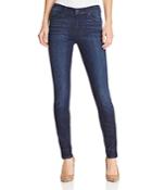 7 For All Mankind Gwenevere Skinny Jeans In Bela Dark Blue - Compare At $189