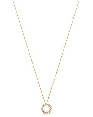 Bloomingdale's Diamond Circle Pendant Necklace In 14k Yellow Gold, 0.30 Ct. T.w. - 100% Exclusive