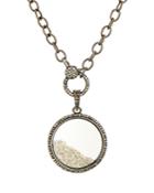 Ela Rae Sterling Silver & Diamond Circle Pendant Necklace