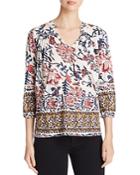 Chelsea & Theodore Pattern Block Blouse - Compare At $58