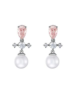 Swarovski Perfection Crystal & Crystal Pearl Drop Earrings